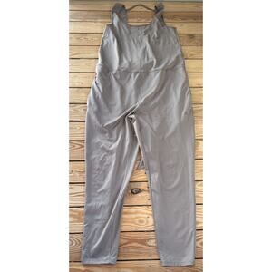 Jo Jax Women’s Sleeveless Tie Front Jumpsuit Size M Taupe P9